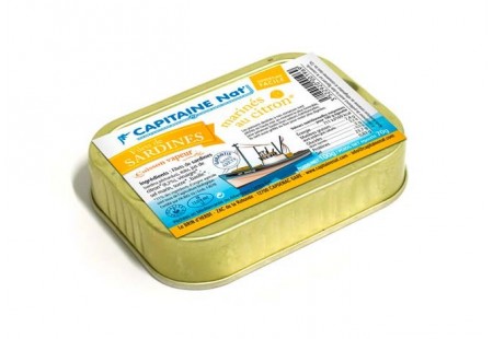 Filets de sardines mariné au jus de citron bio - Format 1/7 - Capitaine Nat