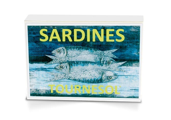 Boite collector - Sardines à l’huile de tournesol bio et citron bio - Format 1/6 - Capitaine Nat