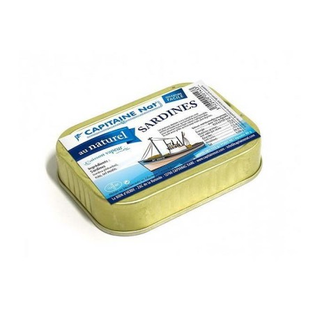 Sardines au naturel - Format 1/6 Capitaine Nat