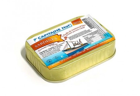 Sardines à l’huile de tournesol bio - Format 1/6 - Capitaine Nat