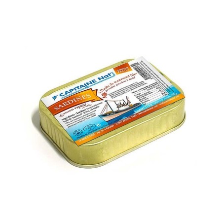 Sardines à l’huile de tournesol bio - Format 1/6 - Capitaine Nat