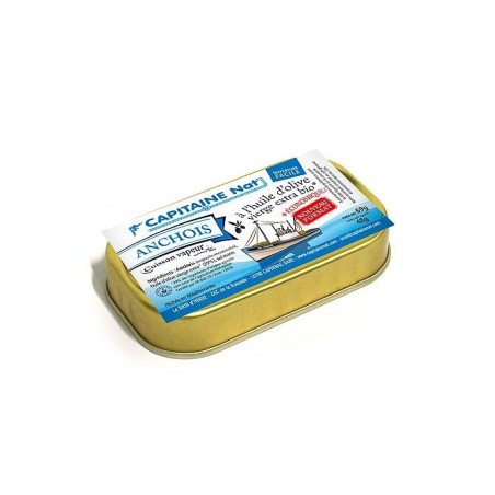 Anchois entiers à l’huile d’olive extra vierge bio* - 1/10
