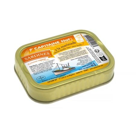 Sardines à la marinade citron basilic bio*﻿ sans huile - 1/6