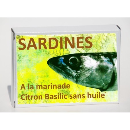 Boite collector - Sardines à la marinade citron basilic bio*﻿ sans huile - 1/6